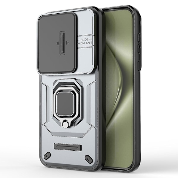 Skal för Huawei Pura 70 Ultra med Stöd Stötsäkert Robust PC+TPU Telefonskydd Kameraskydd-B6 Grå
