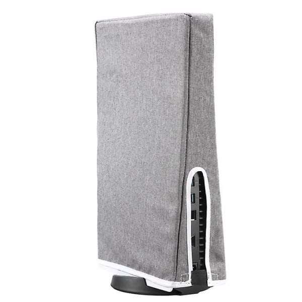 Playvital dammskydd för PS5-konsol, nylon skyddande lock för PS5 Digital & Standard Edition - Grå