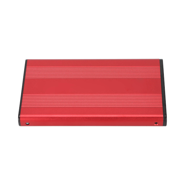 HDD-kabinet 2,5 tommer 2 TB Kapacitet 480 Mbps Overførselshastighed aluminiumslegering med USB2.0-transmission til Windows til VistaRed