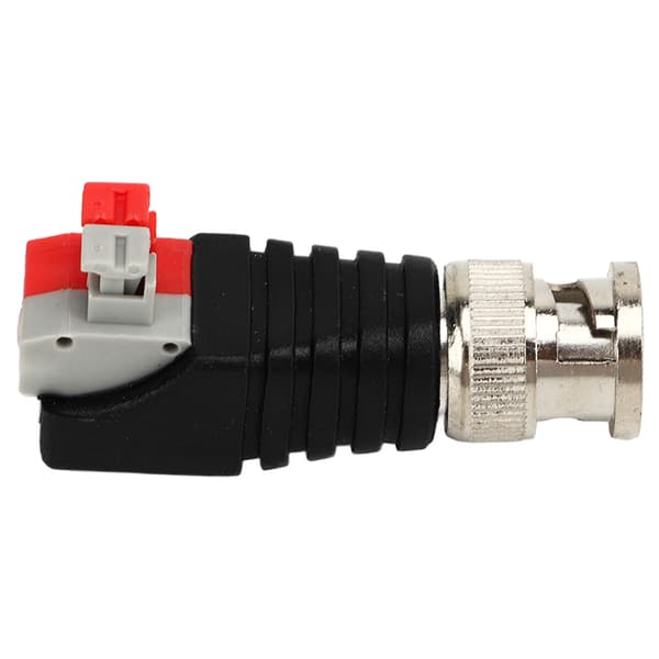 10 stk. BNC hanstik spiral knap videooverførsel BNC-adapter til Cat5 kamera CCTV