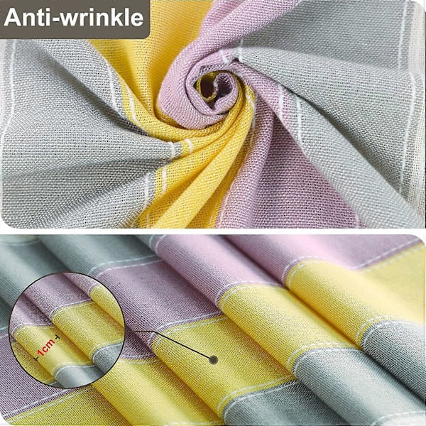 Rektangulär Duk Fläckresistent 140x140 cm Elegant Bordsduk Linneduk Rektangel för Hem Matsal Kök Bordsdekoration