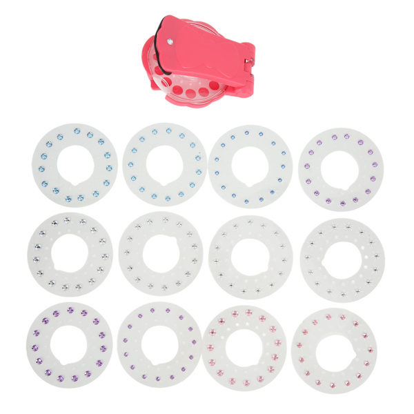 Børns Bling Hår Styling Værktøj Piger Sjov DIY Rhinestone Indstilling Enhed Refill Sæt Fødselsdag Gave