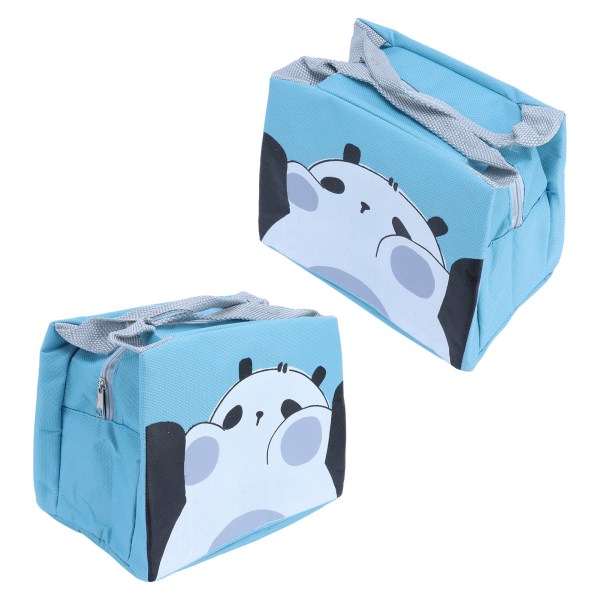 Matpose Cartoon Portable Picnic Food Box Oppbevaring Tote Bag for hjemmekontor Utendørs PicnicPanda