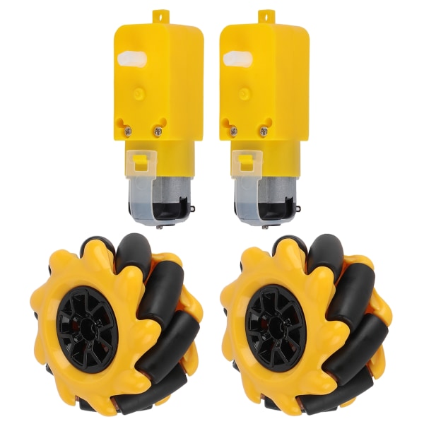 Mecanum Hjul til TT Gear Motor Smart Robot Bildele Tilbehør DIY Legetøjskomponenter 48mm