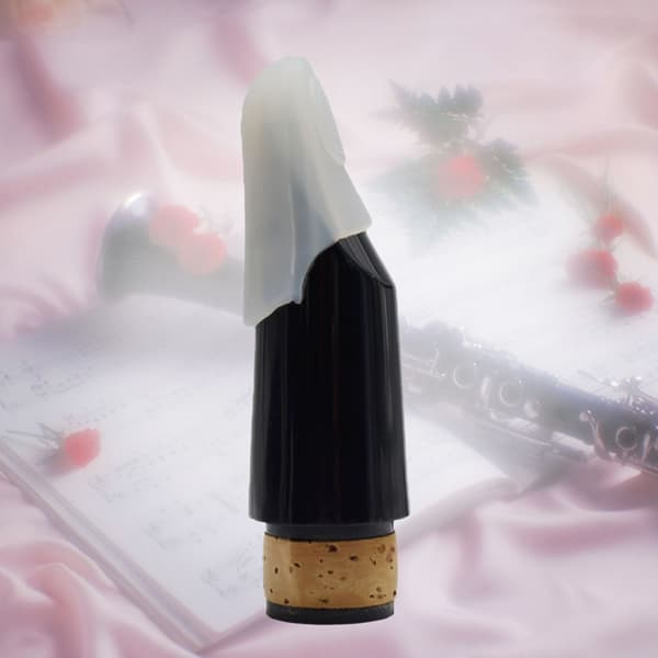 Munstyckeslock i Gummi för Saxofon - M-WhiteWhite