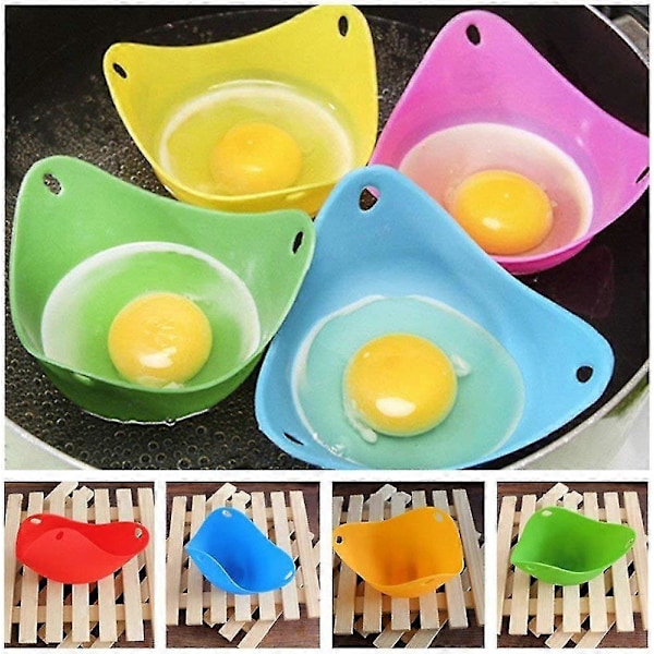 Silikon Äggkokare Koppar Set Om 6 För Perfekt Pocherade Ägg