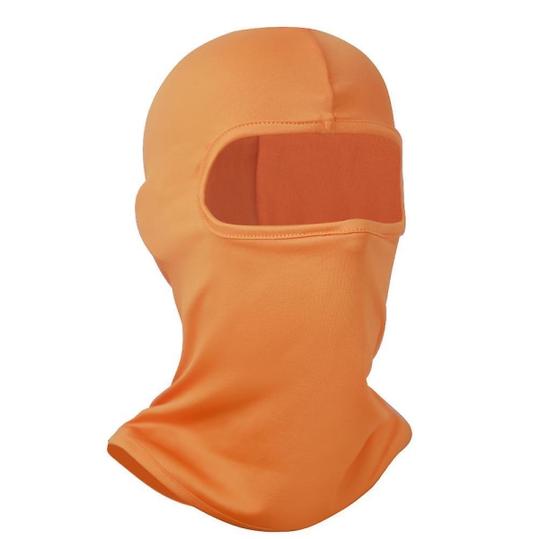 (Orange) UV-beskyttelse Balaclava skimaske til motorcykel, sommerhalstørklæde til mænd og kvinder