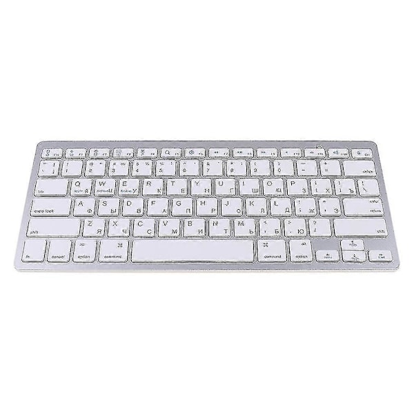 Russisk Mini Trådløst Bluetooth-kompatibelt 3.0 Slim Tastatur For Windows PC