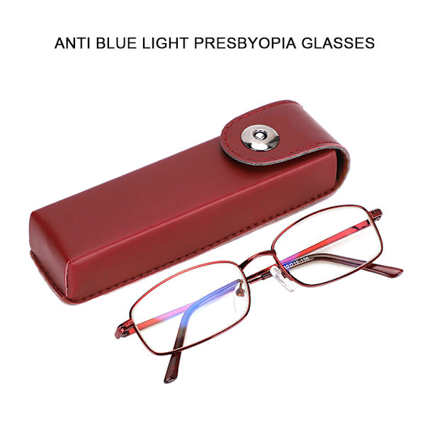 Kirkkaat lukulasit Anti Blue Light lasit Presbyopia lasit Tietokonelasit (+250)
