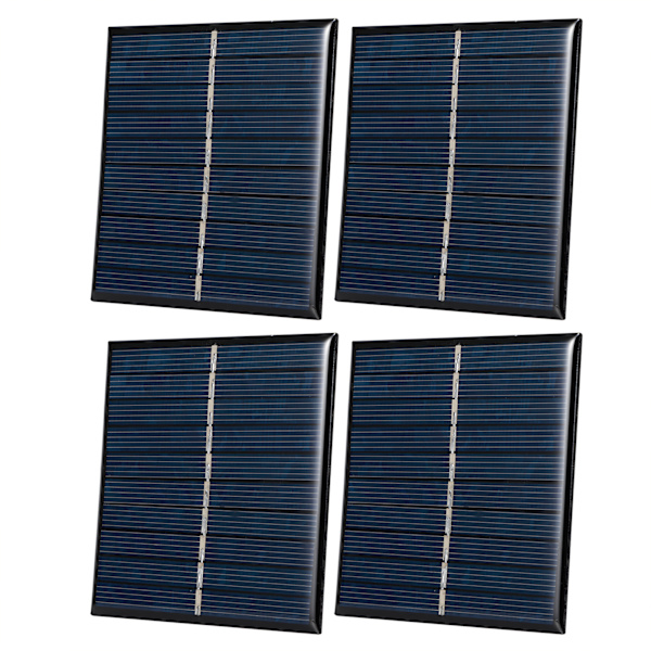 4 st Mini 0.8W 5V Solpanel Modulsystem för Hem DIY Projekt Leksaker Batteriladdning