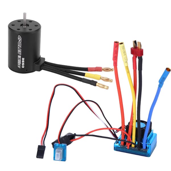 3650 Motor 3100KV Børsteløs ESC RC Tilbehør Reservedel til 1/10 RC Bilmodel (45A)