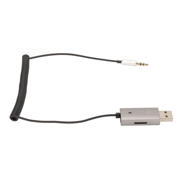 Bil Bluetooth 5.1 Aux-adapter USB til 3,5 mm Jack Bil Bluetooth-mottaker for bilstereo hodetelefoner høyttaler