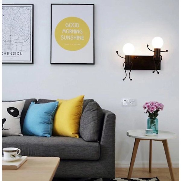 Moderne Minimalistisk LED Vægskænke til Børneværelse og Soveværelse