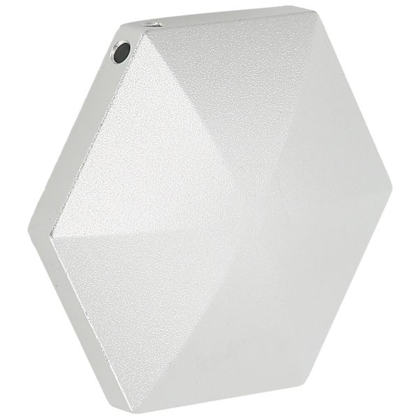 Flip Toy Desktop Pocket Stress Relief Fingertop Decompression Toy för bilkontor SilverSexangle