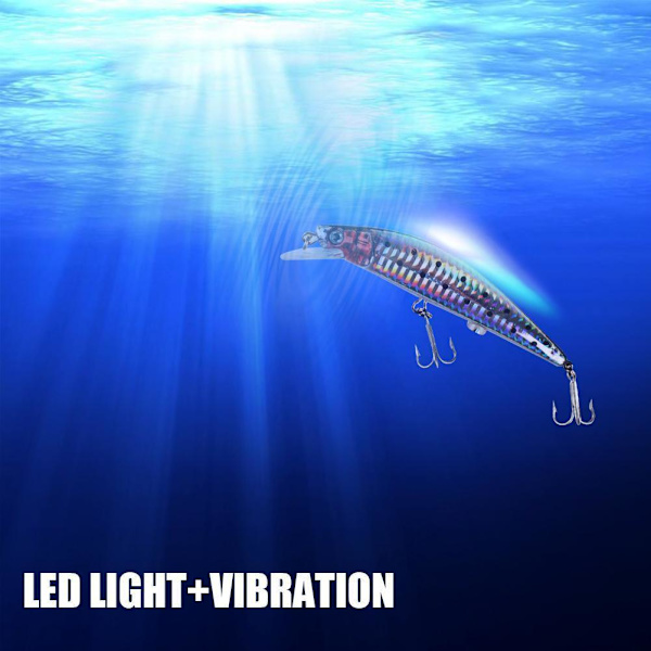 Sähköinen USB latauskalastusuhekalastusvälineet LED-valolla