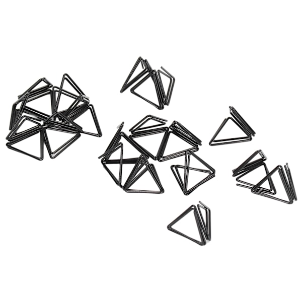 100 stk trekantede papirclips Holdbar metal rustfast trekantet design Søde papirclips til memodokumenter papirer