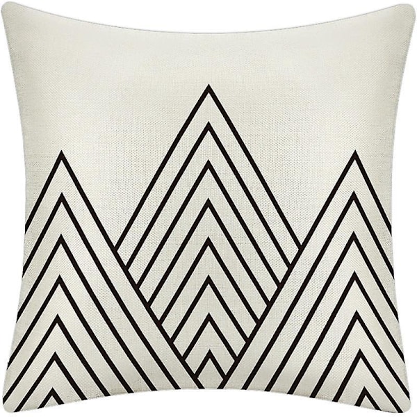 Pudebetræk Superbløde Pudebetræk Pude Betræk Dekoration til Soveværelse Seng Hjem Bil Sofa 45 x 45 cm (Geometri)