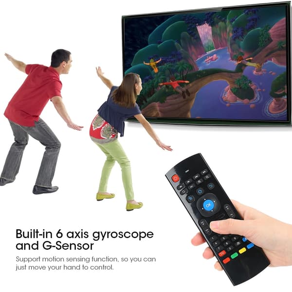 MX3 2.4G trådløs Air Fly Mouse bevegelsessensor infrarød fjernkontroll for TV PC