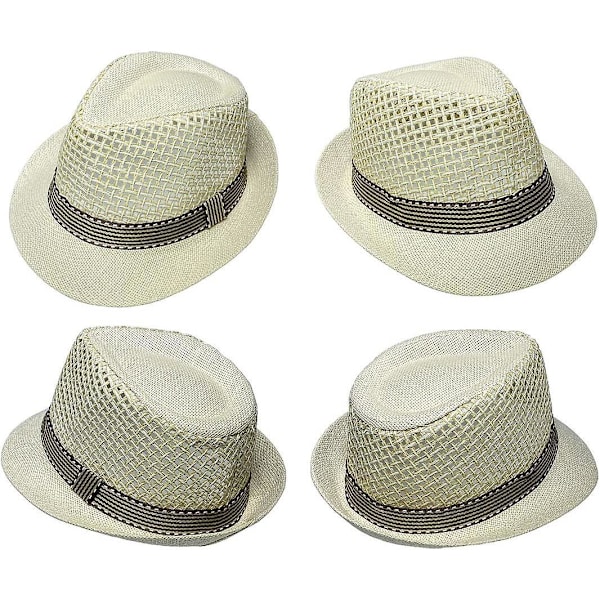 Snygg hopfällbar stråhatt Fedora för utomhussporter och resor