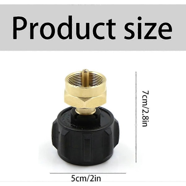 Camping Gas Cylinder Adapter Gas Adapter Huvudadapter Munstycksanslutning Propantank Gasolspisventil