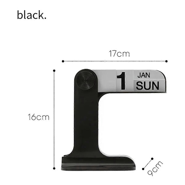 Vändbar Kalender Roterbar Skrivbordskalender för Vardagsrum Grön