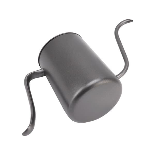Tudkaffekande Professionel 600 ml Kapacitet Rustfrit Stål Gooseneck Kaffekedel til Hjemmerejse Sort