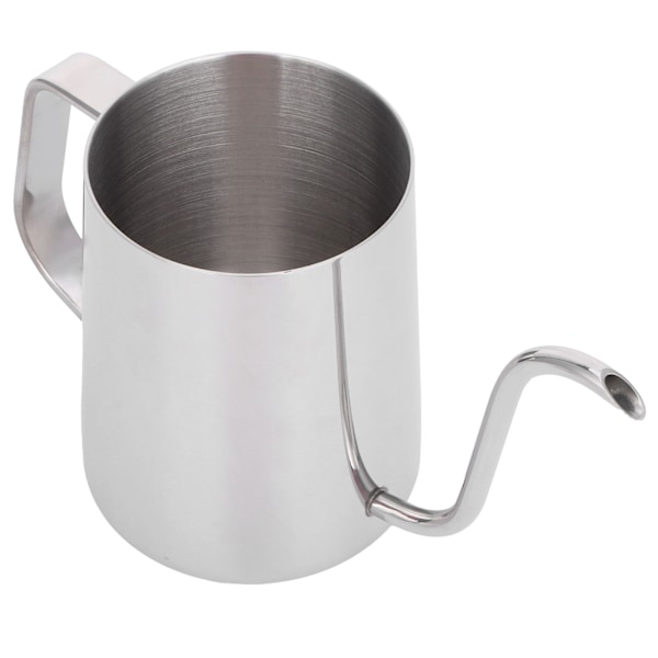 600 ml kaffedroppkanna 304 rostfritt stål smal pip tjock kaffekanna med lock