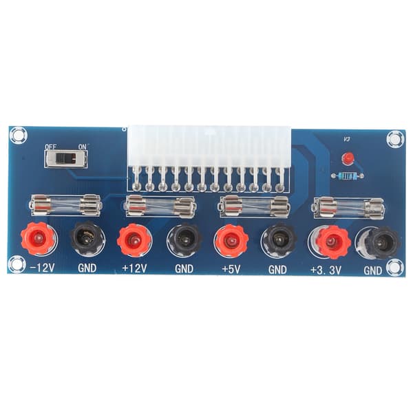 2 stk. ATX strømkort 24-pinners datamaskin chassis strømforsyning breakout moduladapter XHM229