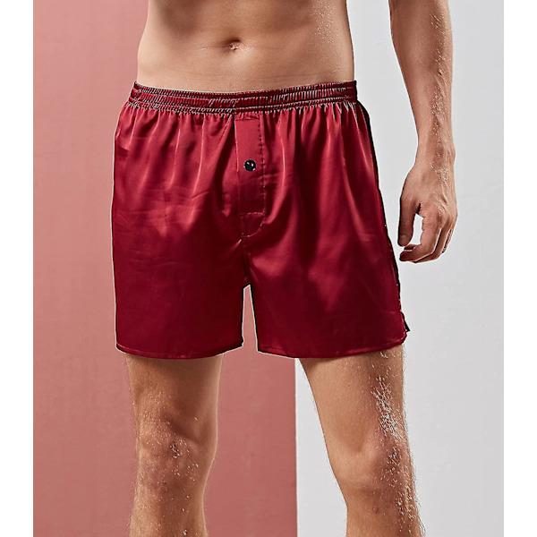 Satin Herre Boxershorts Nattøj Undertøj S-3XL L