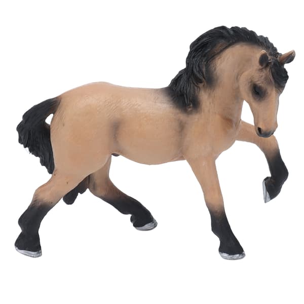 Lusitano Hest Solid Model Livagtig Dyrefigur Statisk Ornament Børn Kognitivt Legetøj
