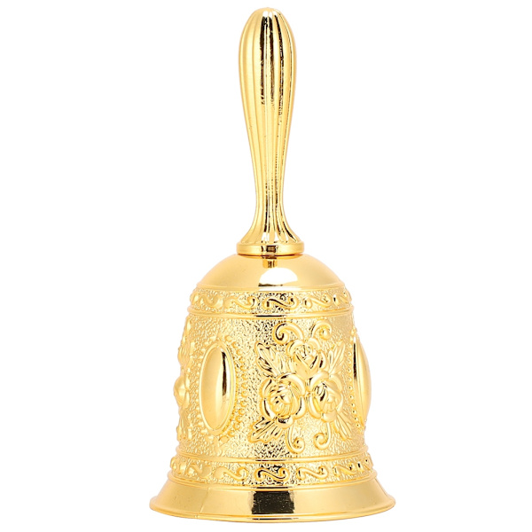 Hand Bell Metal Hantverk Innovativ Påminnelse Heminredning Zinklegering Gyllene europeisk stil