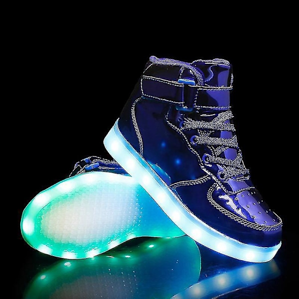 Coola LED-belysta skor för barn, pojkar och flickor - Lysande blinkande sneakers