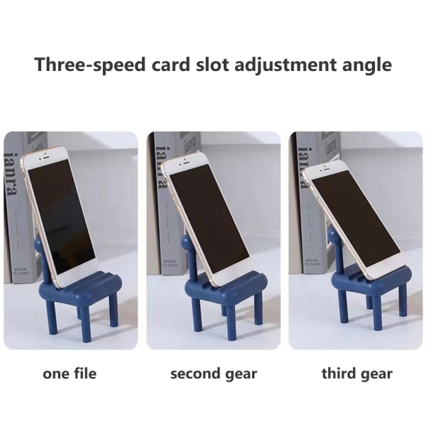 Mobiltelefonstativ Ministolform Telefonholder Justerbar mobiltelefonholder for skrivebordsdekorasjon