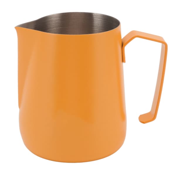 450 ml mælkeskummerkande 304 rustfrit stål dampkande mælkeskummerkande til kaffebar hjemme orange