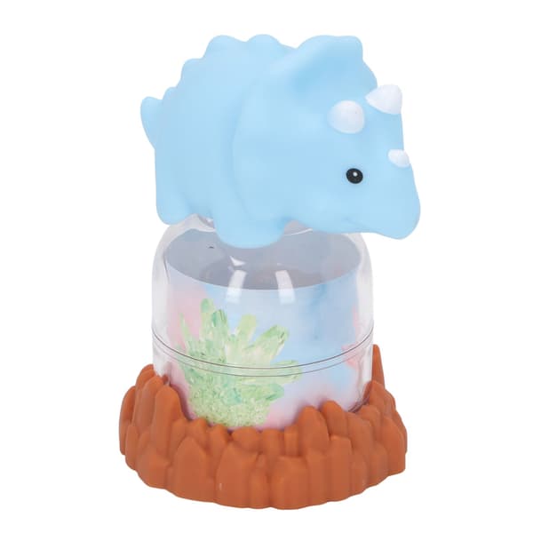 Barn Rhinestone Voksende Sett med Lysende Display Dinosaur Dukke Rhinestone Voksende DIY Lage Eksperiment Vitenskap Kit Leketøy Blå