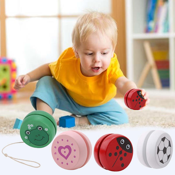 Wooden Animal Yo Balls - perfekta priser för barns födelsedagsfest