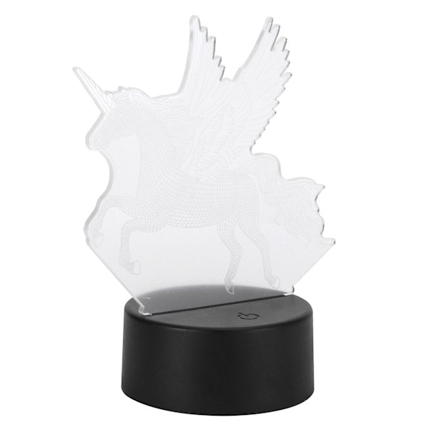 3D Farverig Lyslampe LED Touch Control Dyr Form Kunst Natlys USB Batteri Dual Powered