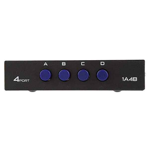 2/4 Port USB 2.0 Manuel Delings Switch Switcher Boks til PC Printer Scanner (4 Port)
