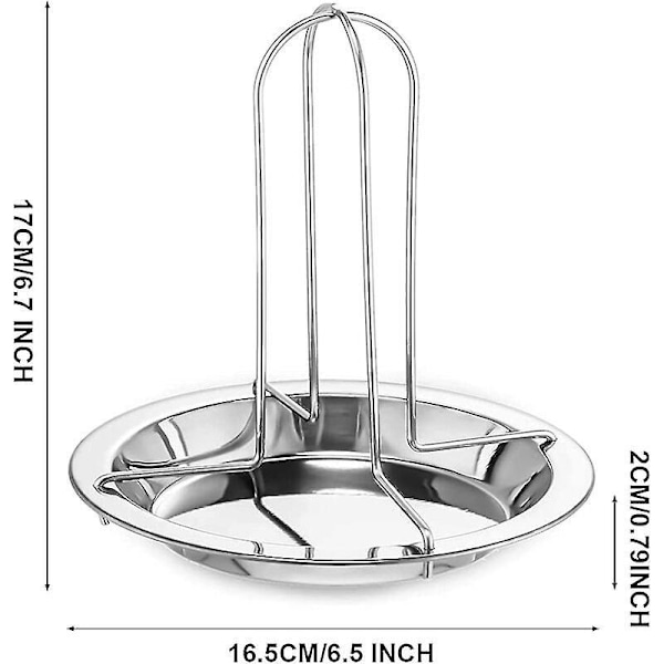 Vertikal Kyllingsteker - Kyllingstativ - Vertikal Kyllingsteker - Kyllingstativ i Rustfritt Stål, Kjøkkenutstyr for Grill og Camping (1 stk)