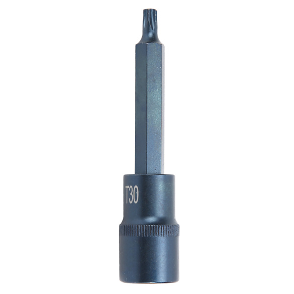 Socket Bit Star S2 Legert stål Elektrisk hurtignøkkelverktøy Maskinvare Blueing Blister 1/2X100XT30