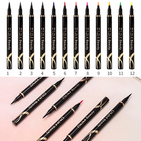 Hurtig Formgiven Vandtæt Eyeliner Pen - 2ml, Langtidsholdbar & Letvægts Øjenmakeup Værktøj til Kvinder Orane Rød