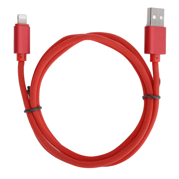 Micro USB-datatransferopladerkabel flettet opladningskabel kompatibel med IOS-stik