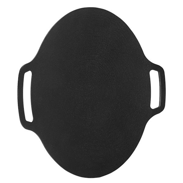 Koreansk stil BBQ grillpande koreansk rund stegeplade non-stick 6 lag belægning rund stegeplade til indendørs udendørs 36cm
