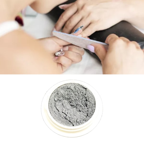 Spegelspegelseffekt nagelpulver galvanisering metallisk spegelpigmentpulver för nagelkonstdekoration MJ 01