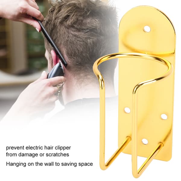 Elektrisk Hårklipper Holder Display Rack Rustfrit Stål Barber Shop Hårklipper Stand Hylde