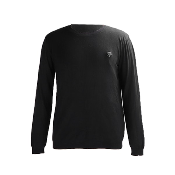 Elektrisk undertøj strikket sweater 4565°C kulfiber opvarmning langærmet pullover sweater(3XL )