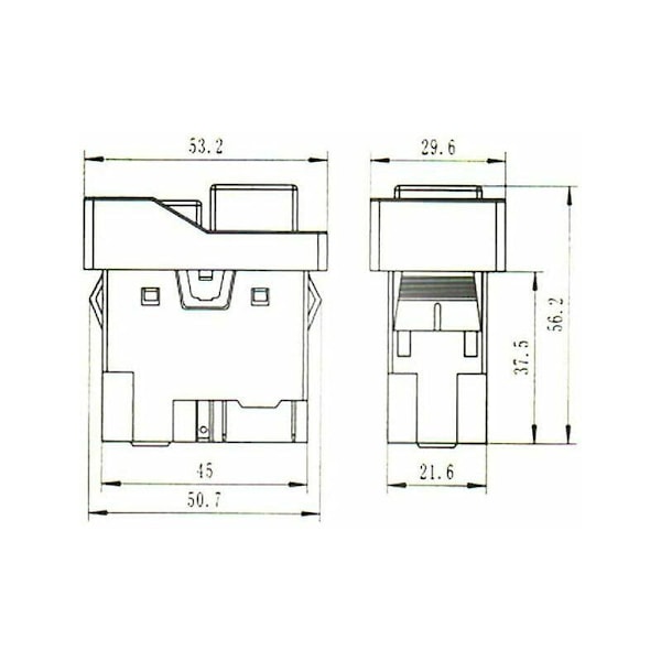 KLD-28A Magnetisk tryckknappsbrytare vattentät och med överspänningsskydd 220V IP55