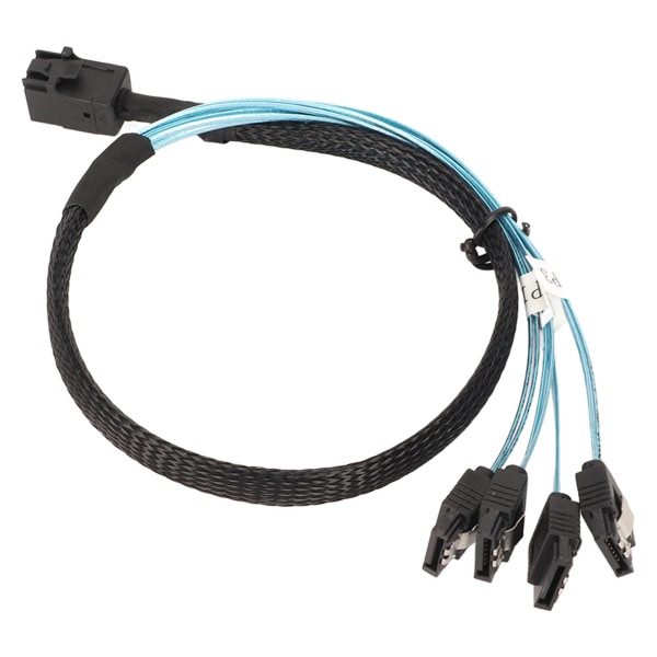 12GBPS Mini SAS HD SFF 8643 til 4 SATA 3.0-kabel PVC Dual Channel 7P Server Hard Disk Array Data Line 1m / 3.3ft