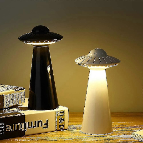 Ufo Led Natlampe til Børn, Flimmerfri USB Genopladelig Sengelampe Skrivebordslampe med 3 Lysindstillinger Fødselsdag Halloween & Julegaver til Bab