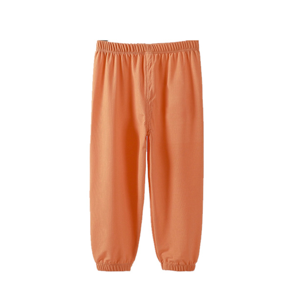 Børns lange bloomers i ren farve, åndbare, løse, afslappede lanternebukser til sommer, småbørn, piger, drenge, F01 110 cm / 43,3 tommer